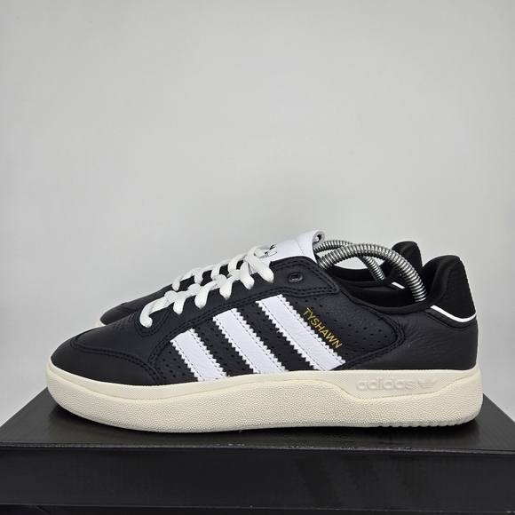 New adidas Tyshawn Low 'Core Black Cloud White' JQ1137 Men's Shoes Size 12 - Picture 1 of 8